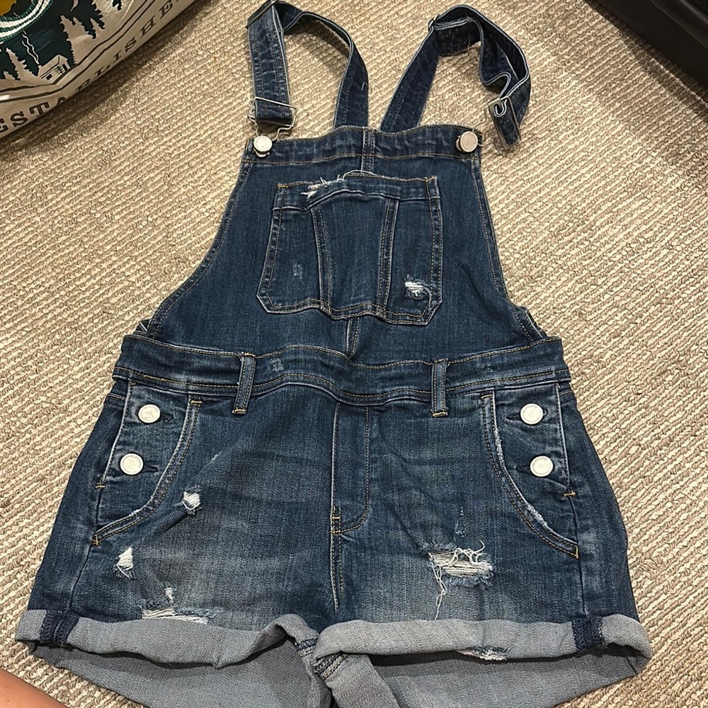 Blank NYC Blue Denim Overalls